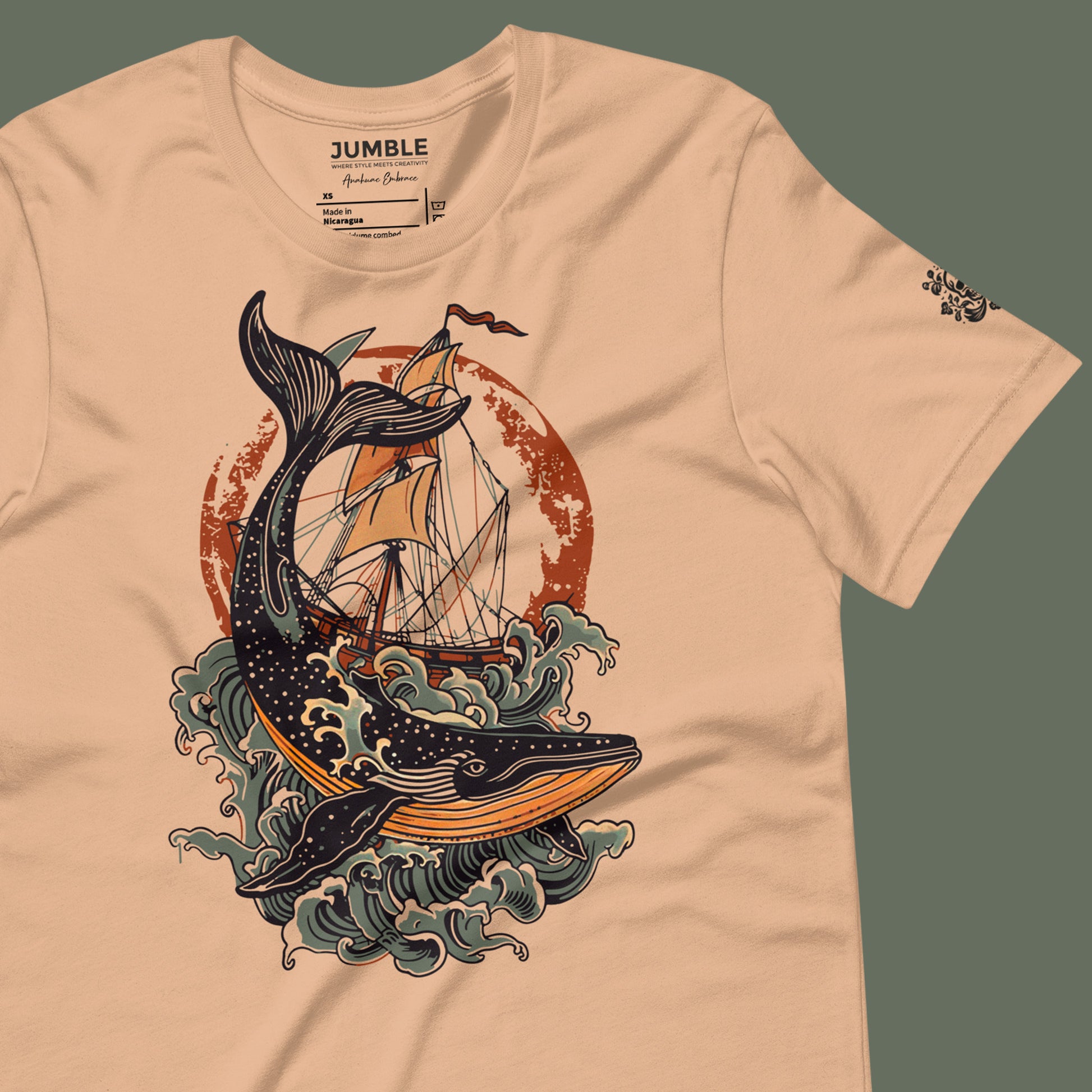 wrinkled tan Seafarer's Tale Unisex t-shirt