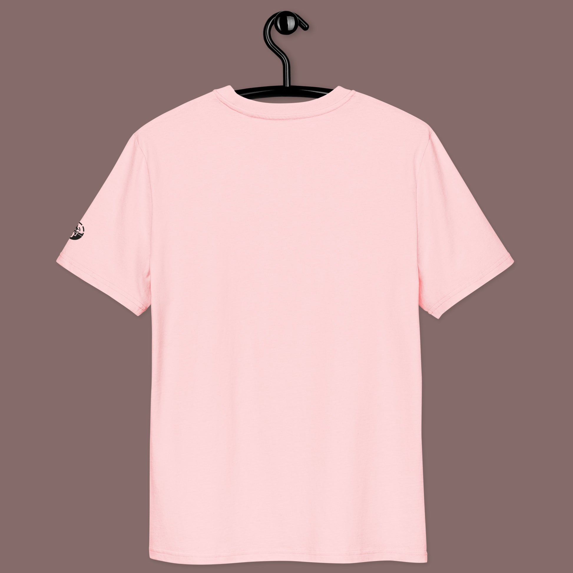 back view of pink Torii Horizon Premium Unisex organic cotton t-shirt