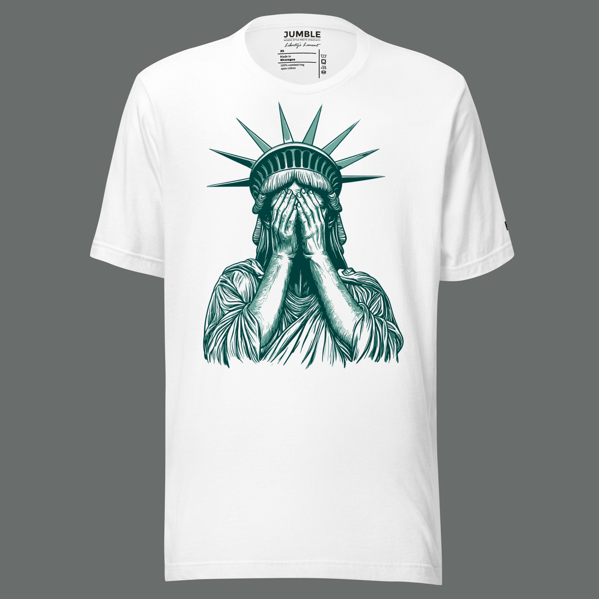 white Lament_Unisex_t-shirt