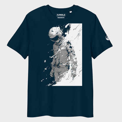 french navy Kowareta Premium Unisex organic cotton t-shirt