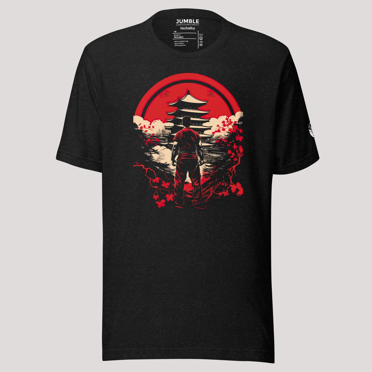 black heather Tōchaku 到着 Unisex t-shirt