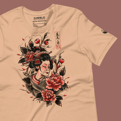 wrinkled tan Geisha Monogatari Unisex t-shirt