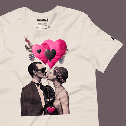 wrinkled heather dust Heartstrings Unisex t-shirt 