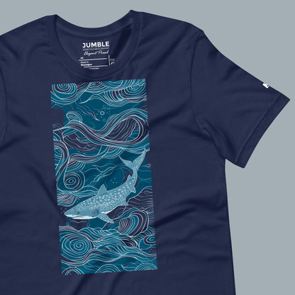 wrinkled navy Elegant Prowl Unisex t-shirt