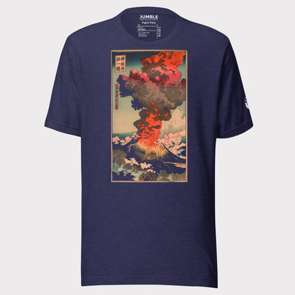 heather midnight Fuji's Fury Unisex t-shirt