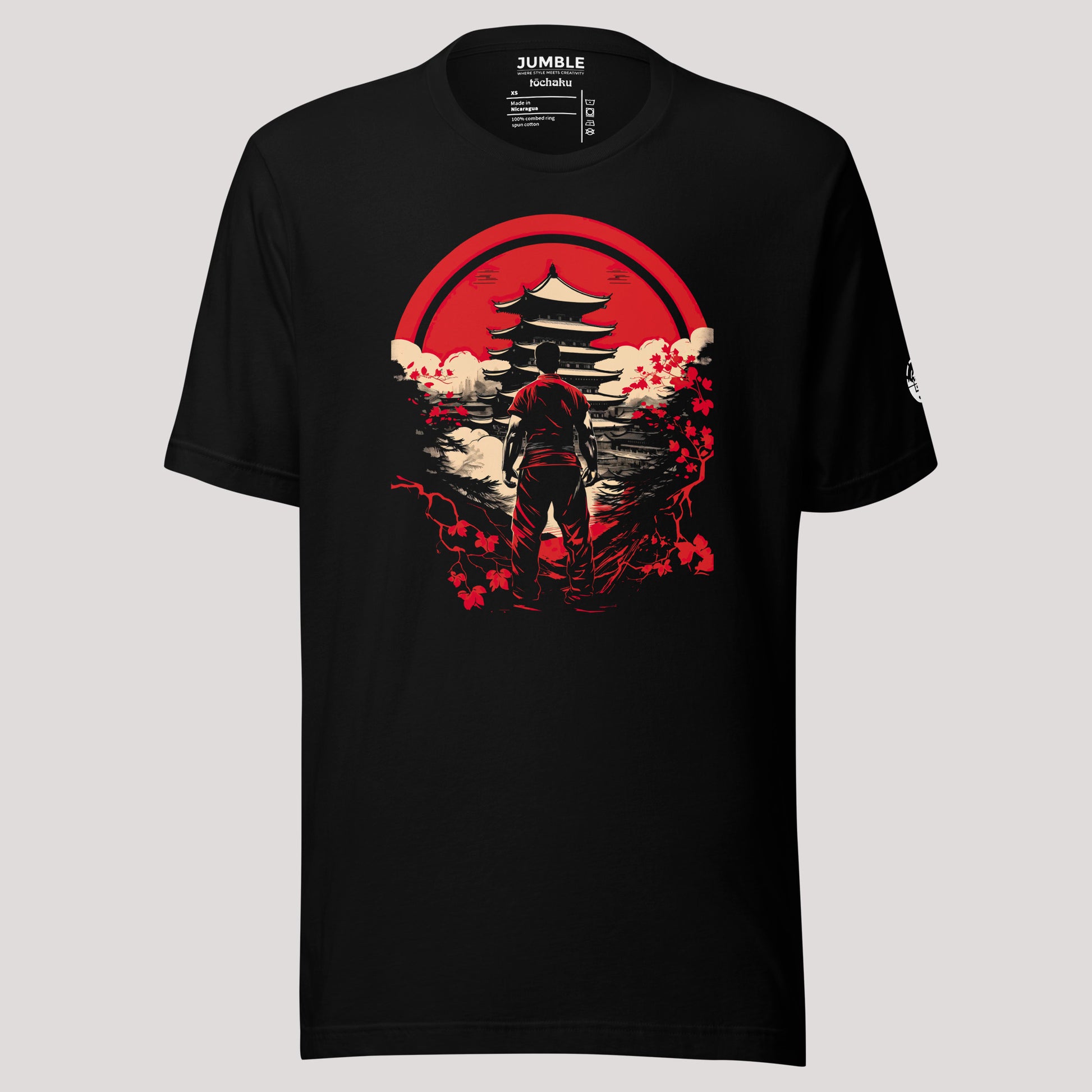 black Tōchaku 到着 Unisex t-shirt
