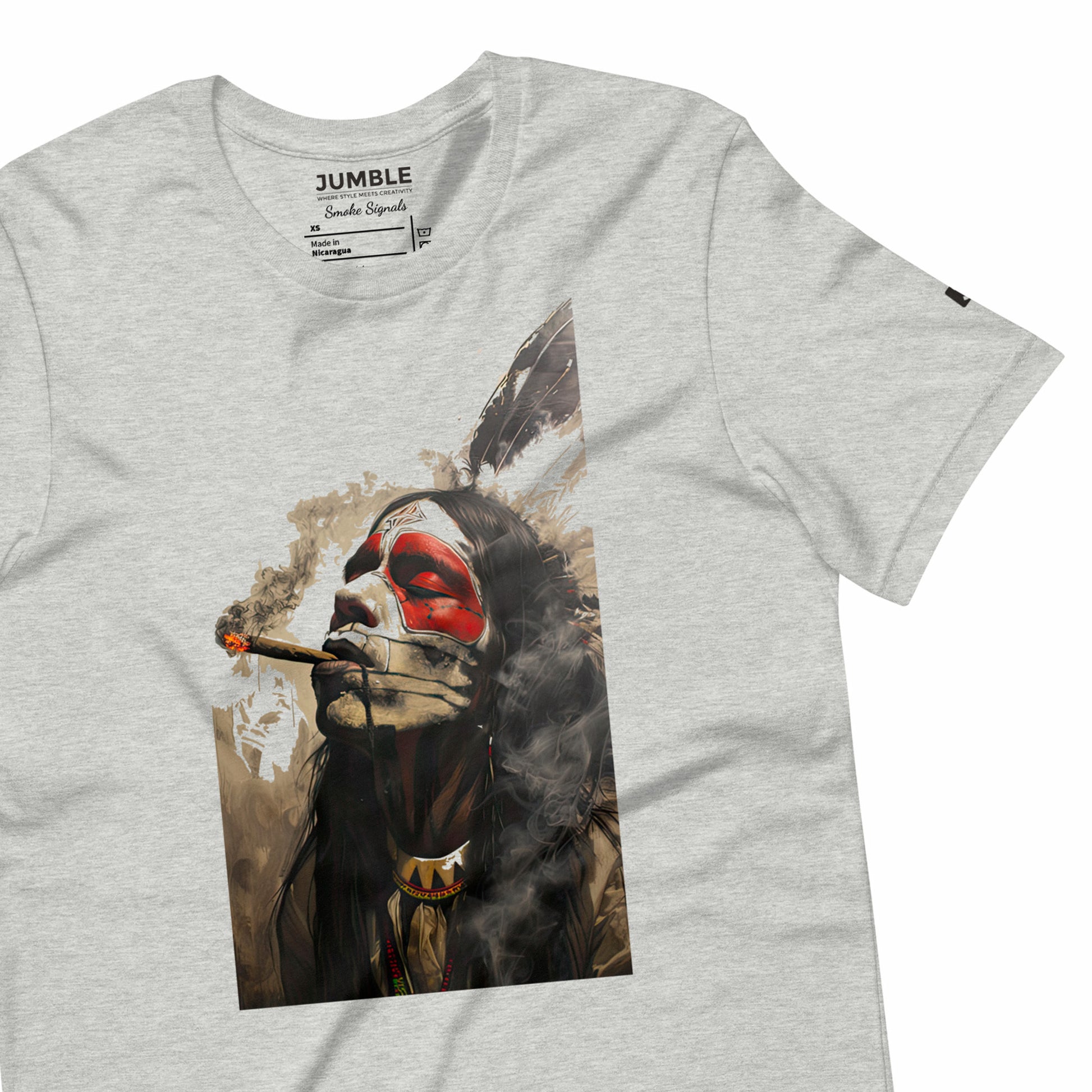 wrinkled athletic heather Smoke Signals Unisex t-shirt 