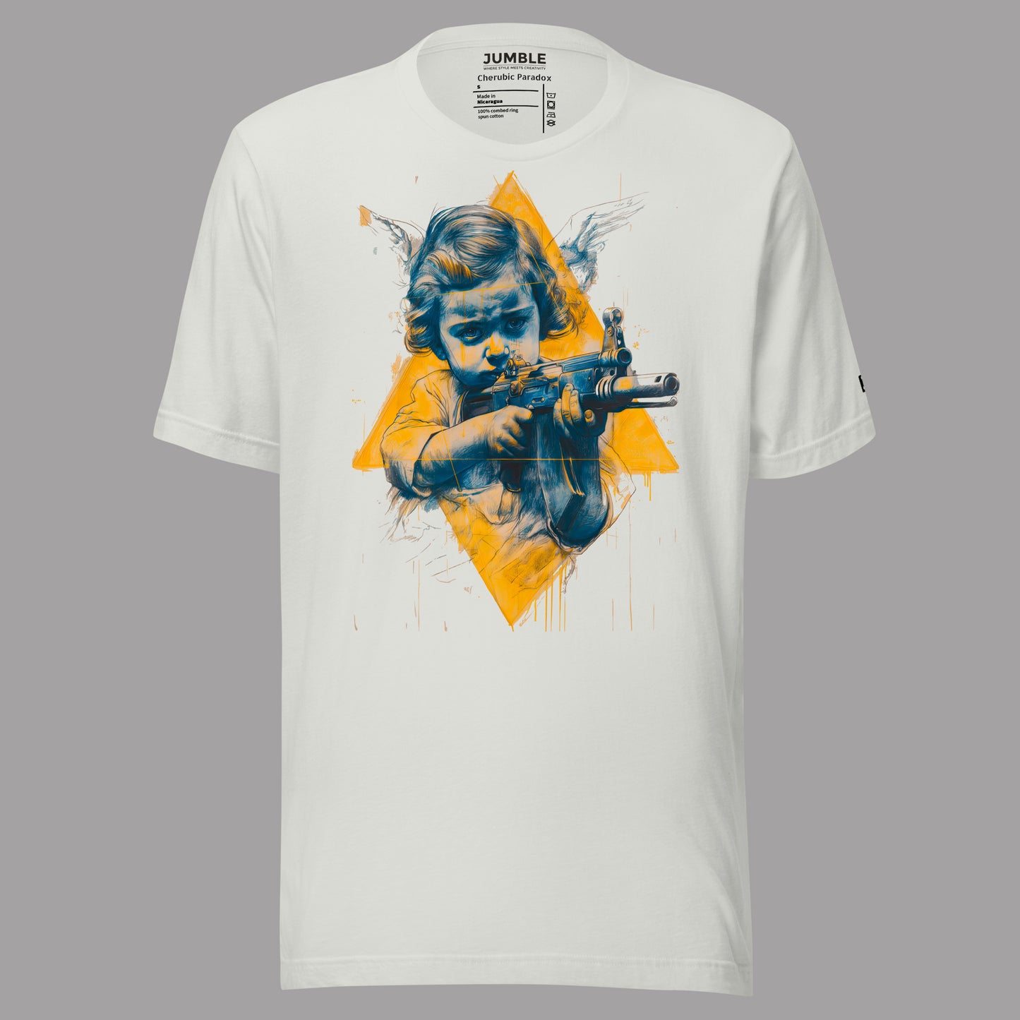 Cherubic Paradox Unisex t-shirt in ash colour