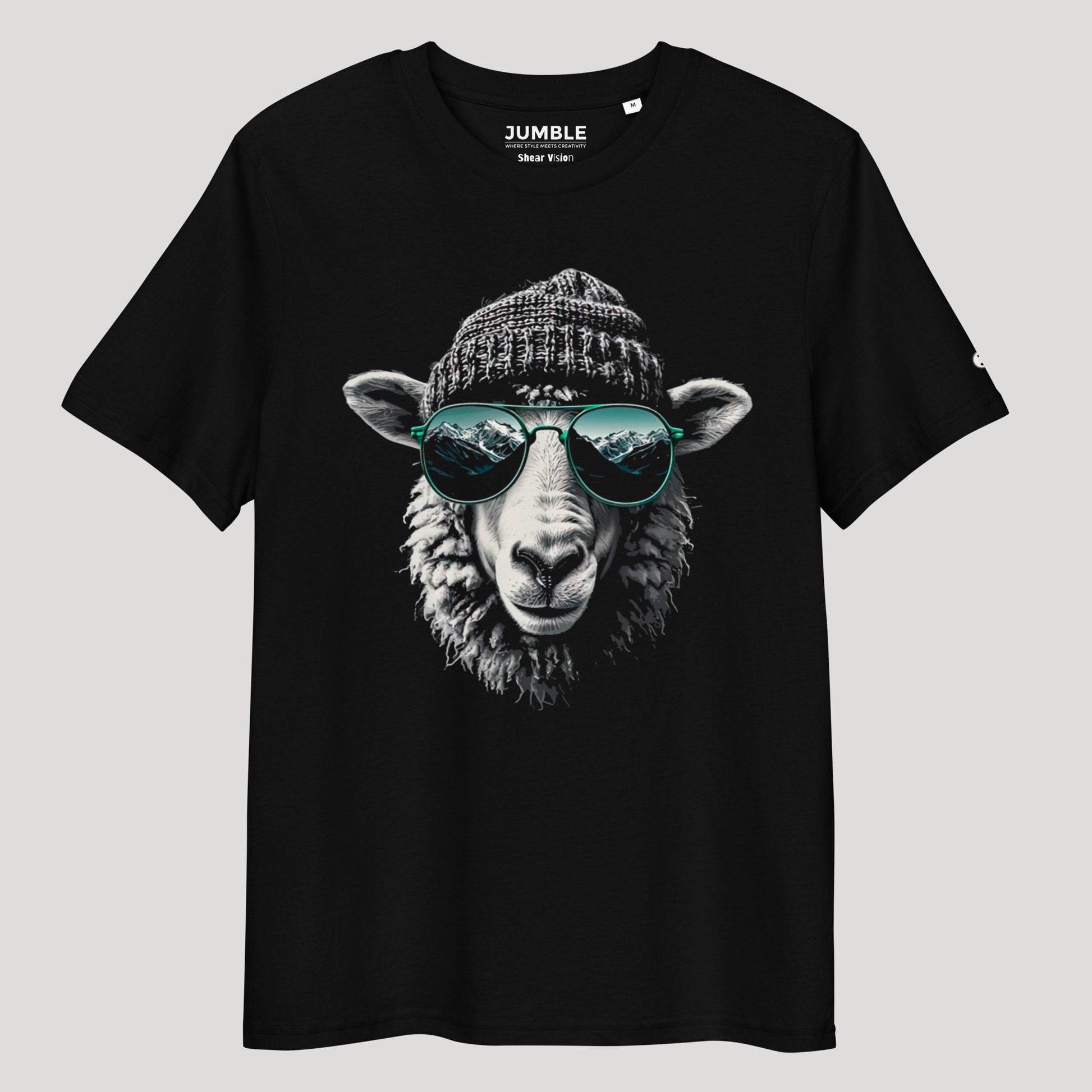 black Shear vision Premium Unisex organic cotton t-shirt