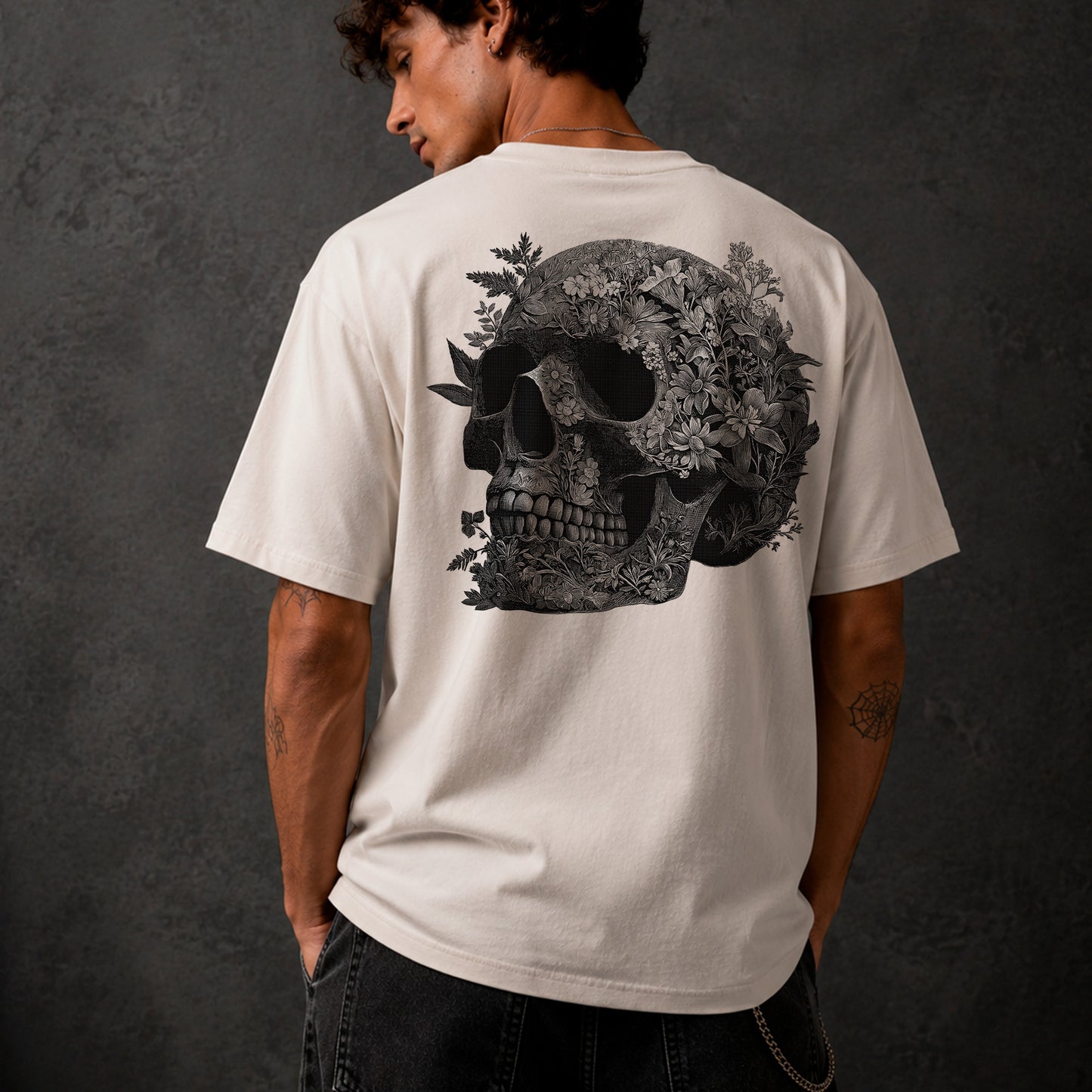 Mourning Garden Premium Regular Fit T-Shirt (back print) | AS Colour