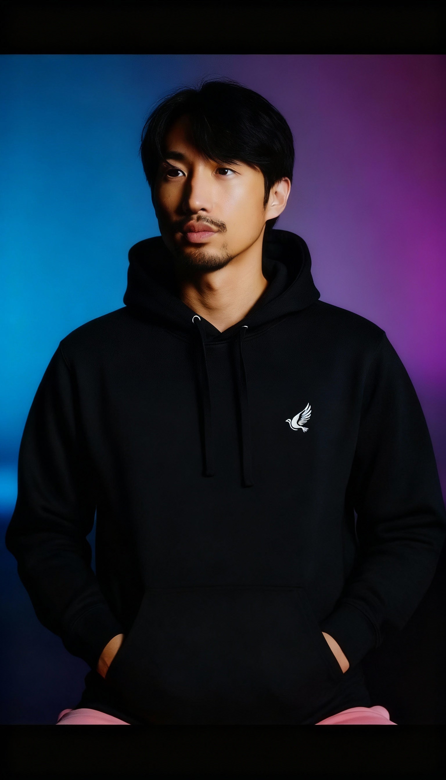 PAX Embroidered Hoodie Tonal Minimalist Streetwear Jumble PAX Embroidered Hoodie Tonal Minimalist Streetwear Jumble