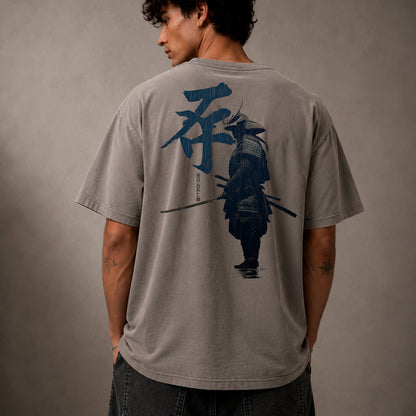 Roninfall Men's Oversized Faded T-Shirt (back print)  | AS Colour