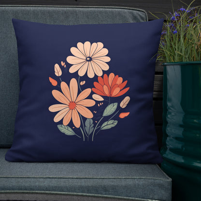 Floral Majesty Large Premium Pillow