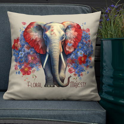 Floral Majesty Large Premium Pillow