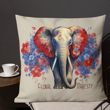 Floral Majesty Large Premium Pillow