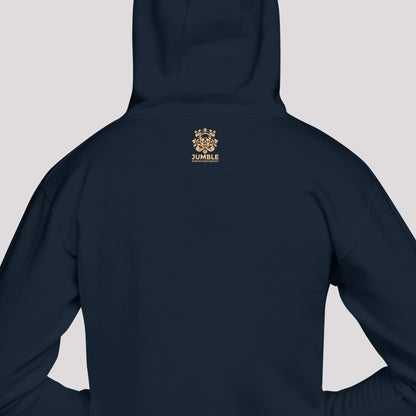 back of navy Ka Manō Premium Hoodie | Cotton Heritage