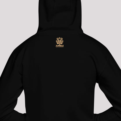 back of black Ka Manō Premium Hoodie | Cotton Heritage