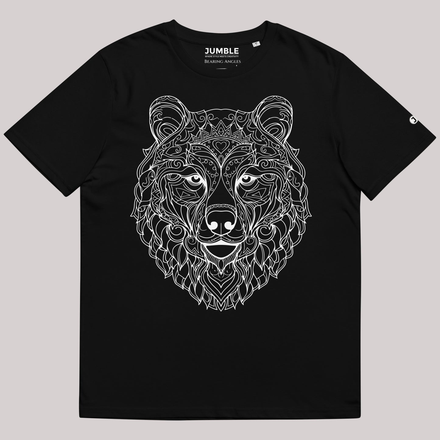 black Bearing Angles Unisex organic cotton t-shirt