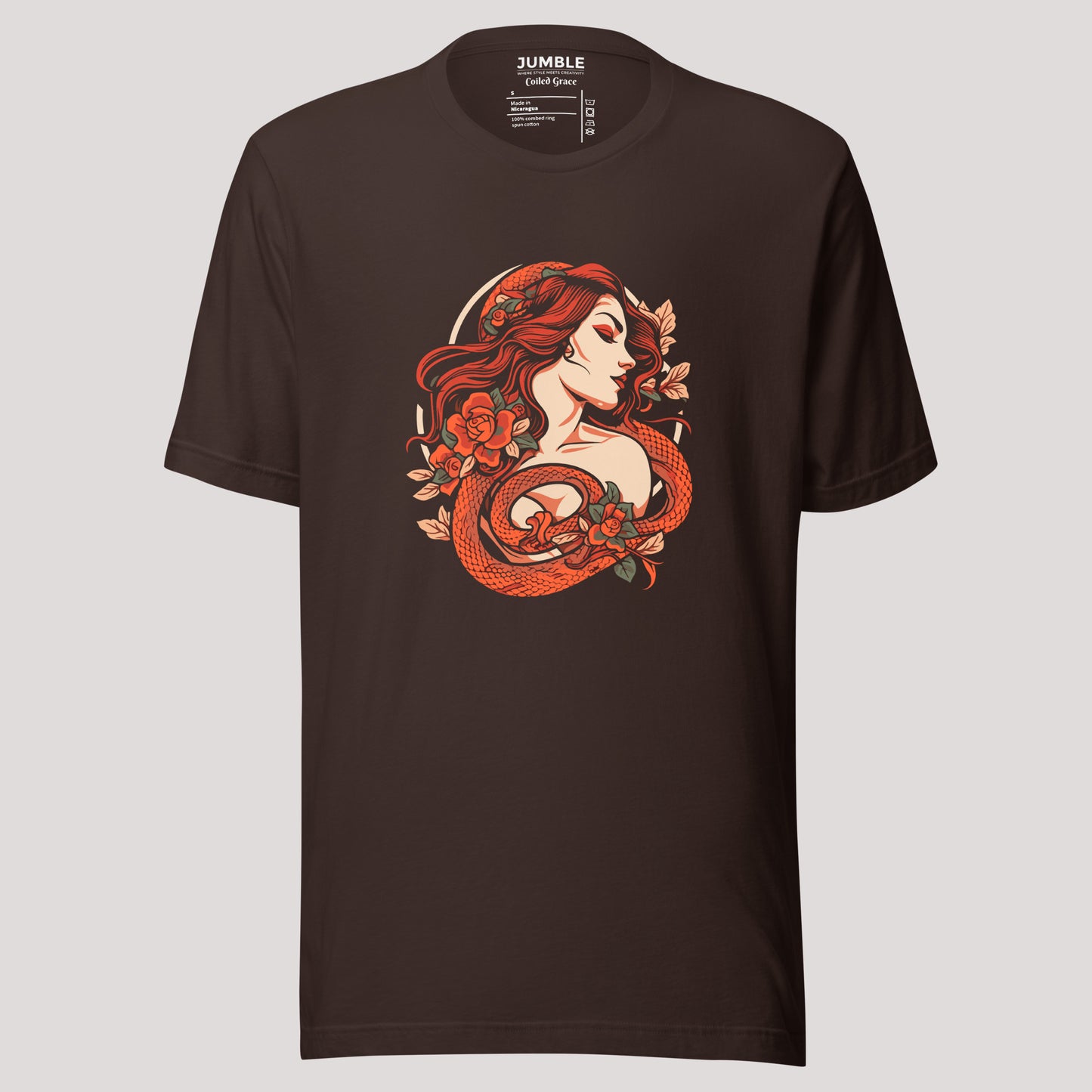 brown Coiled Grace Unisex t-shirt