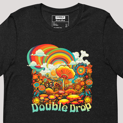 art on Double Drop Unisex t-shirt- in black heather