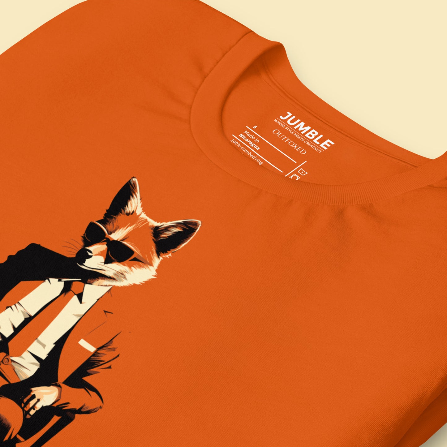 closeup of autumn Outfoxed  Unisex t-shirt