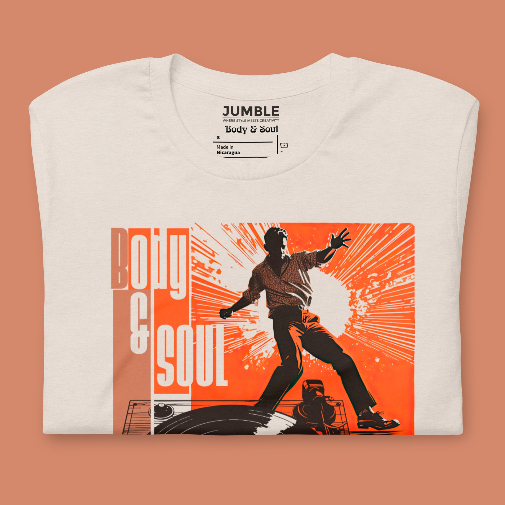 folded Body & Soul Unisex t-shirt