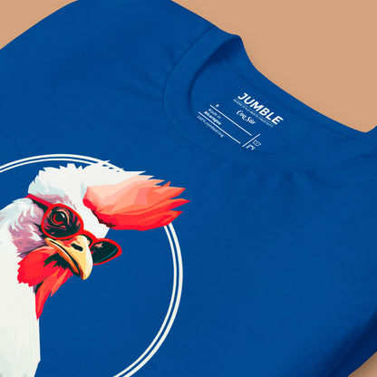 closeup of Coq Sûr Unisex t-shirt