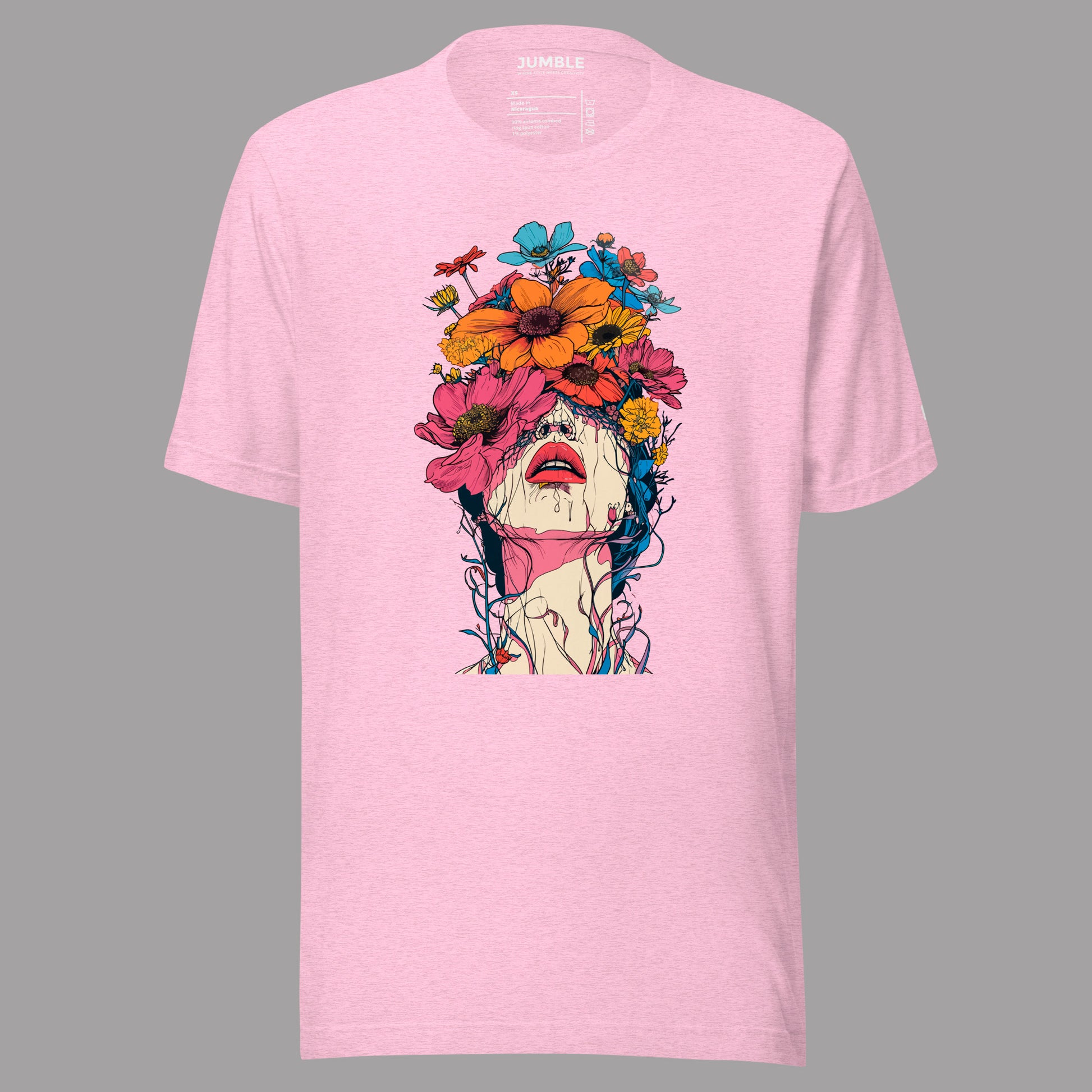 heather prism lilac Creeping Beauty Unisex t-shirt