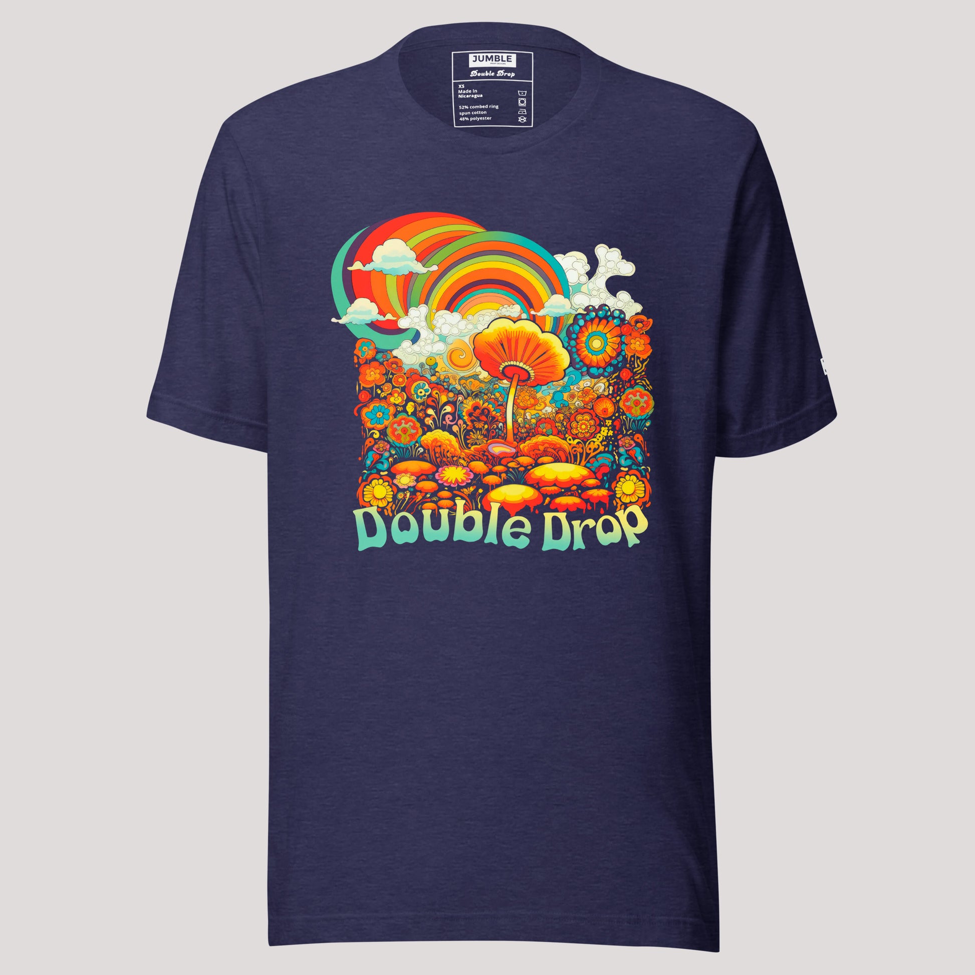 Double Drop Unisex t-shirt- in midnight navy