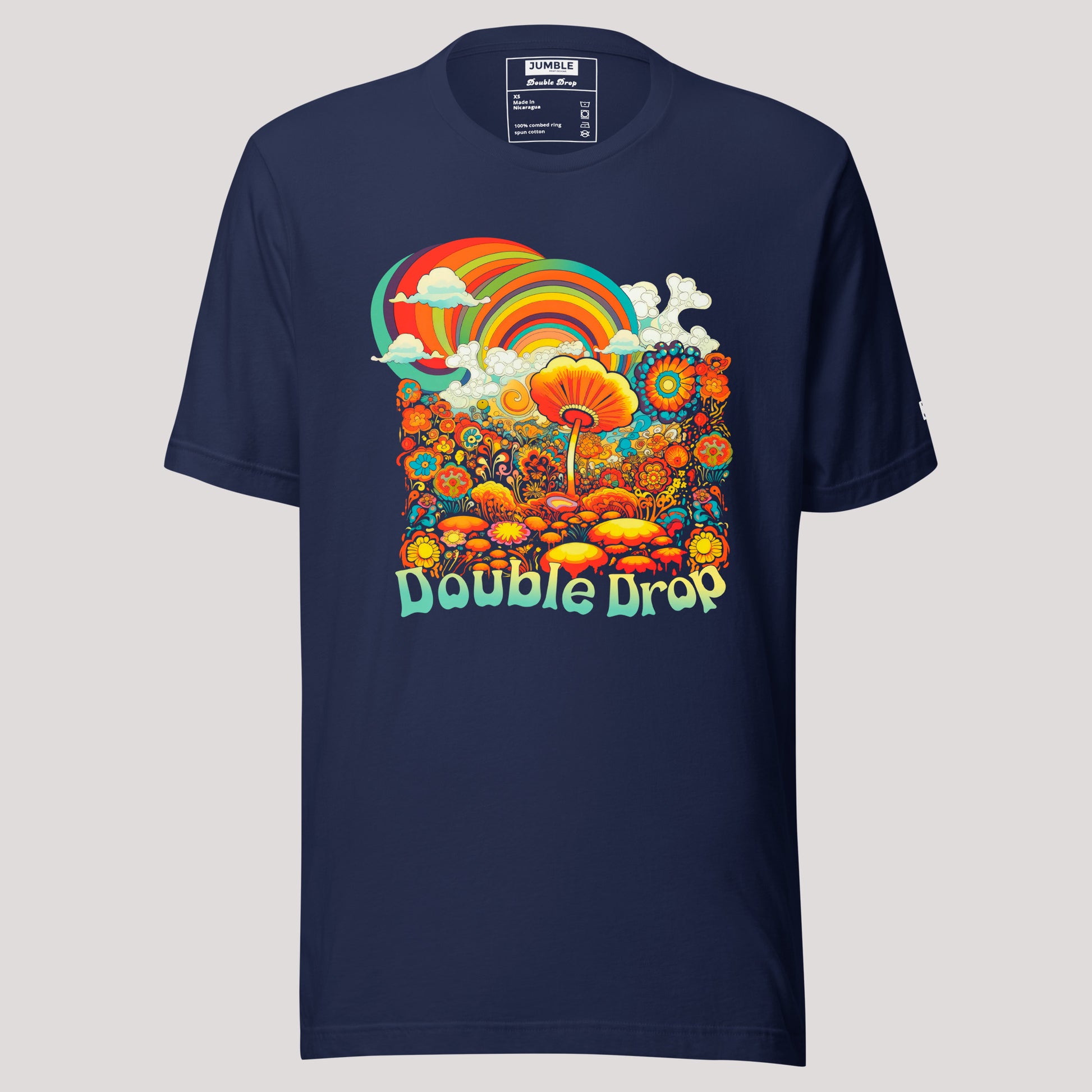 Double Drop Unisex t-shirt- in navy