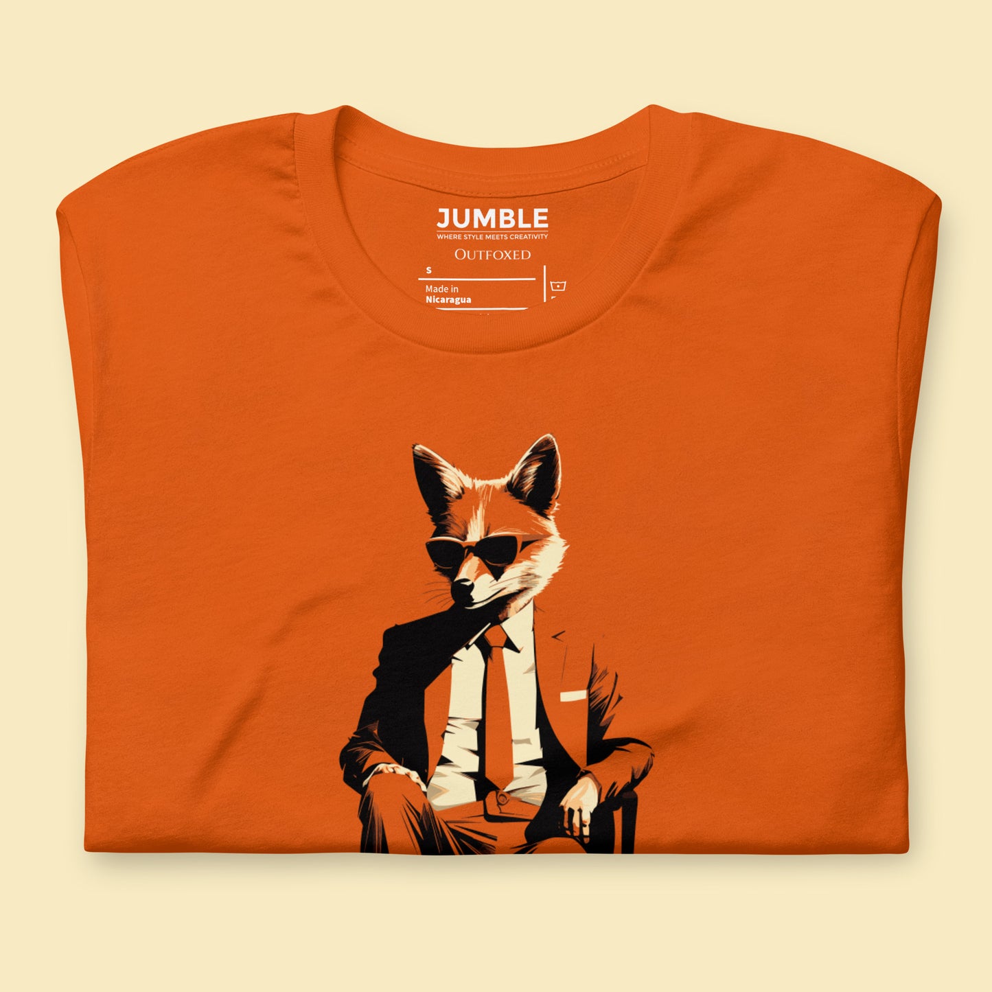 folded autumn Outfoxed  Unisex t-shirt