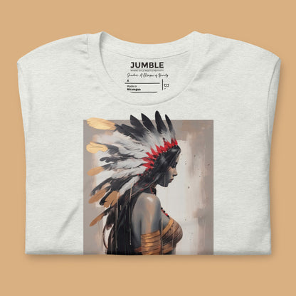 folded ash Sundari: A Glimpse of Beauty Unisex t-shirt