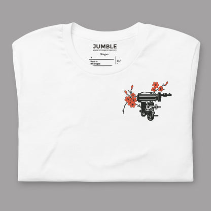 folded white Shogun Unisex t-shirt