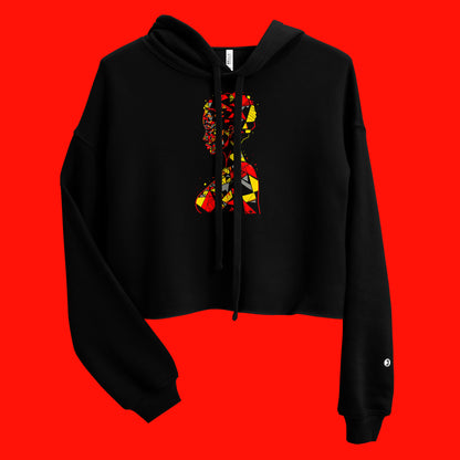 Facets of Femininity Women's Cropped Hoodie