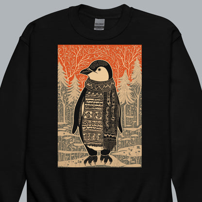 closeup of artwork on black Icy Impressions Kid's crewneck sweatshirt