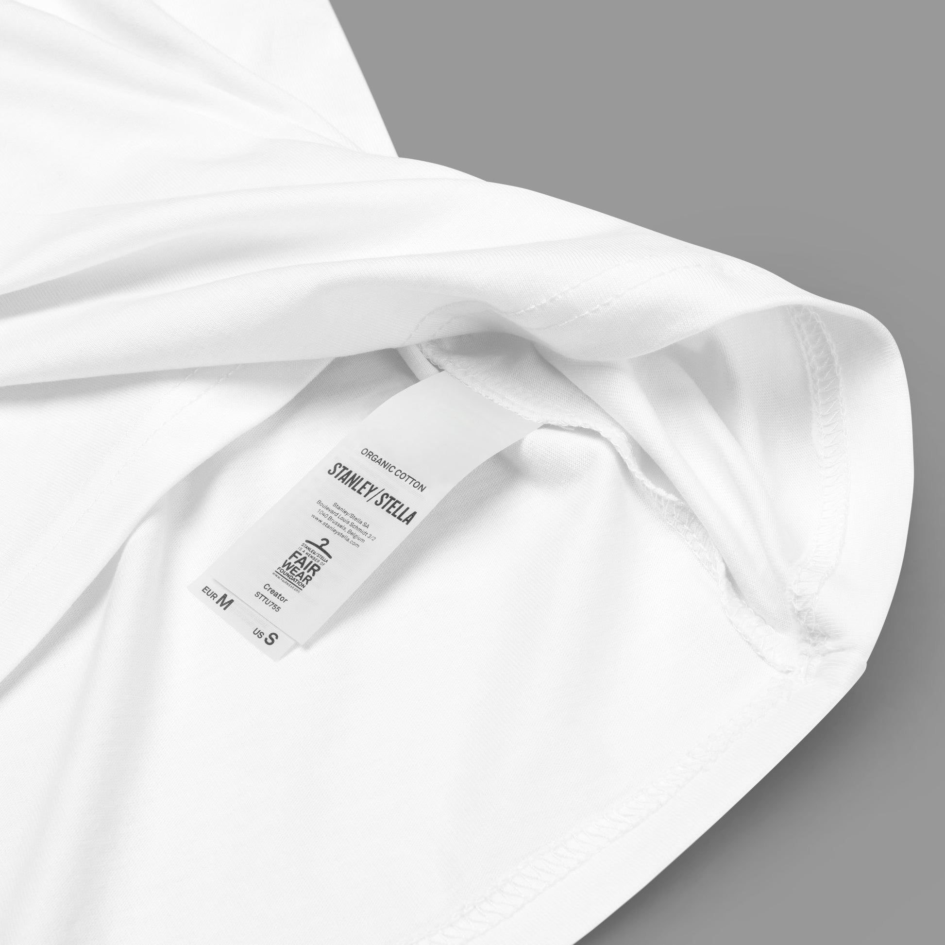 organic cotton label on Sailors' Song Unisex organic cotton t-shirt