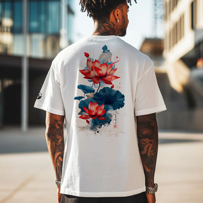 Aka Shu Ren Men’s Boxy Heavyweight T-Shirt (Back Print)