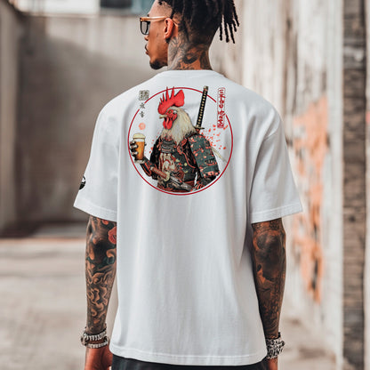 Hatsu Yorokobi Men’s Boxy Heavyweight T-Shirt (Back Print)