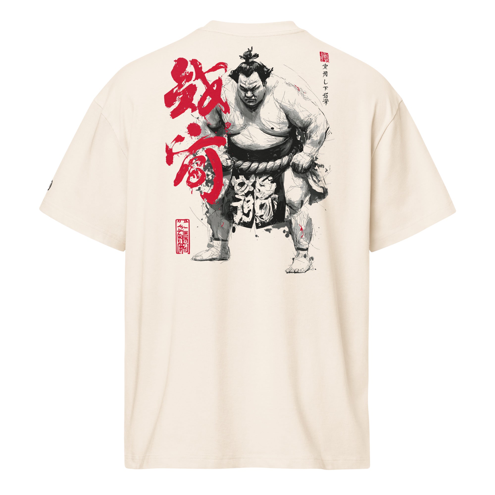 Tachiai Boxy Heavyweight T-Shirt (Back Print) | Sumo Streetwear