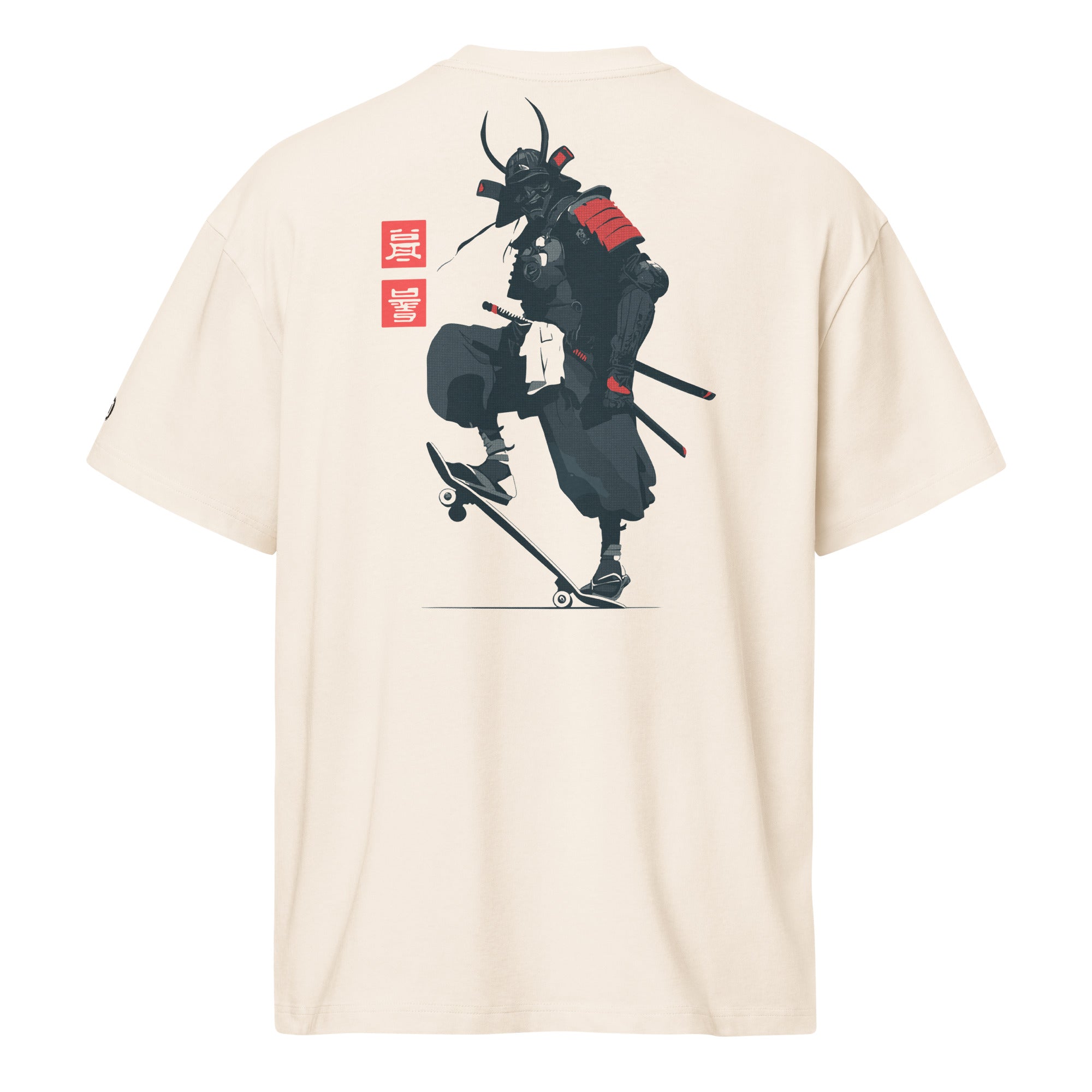 Kickflip Kensei Boxy Heavyweight T-Shirt (Back Print) | Samurai
