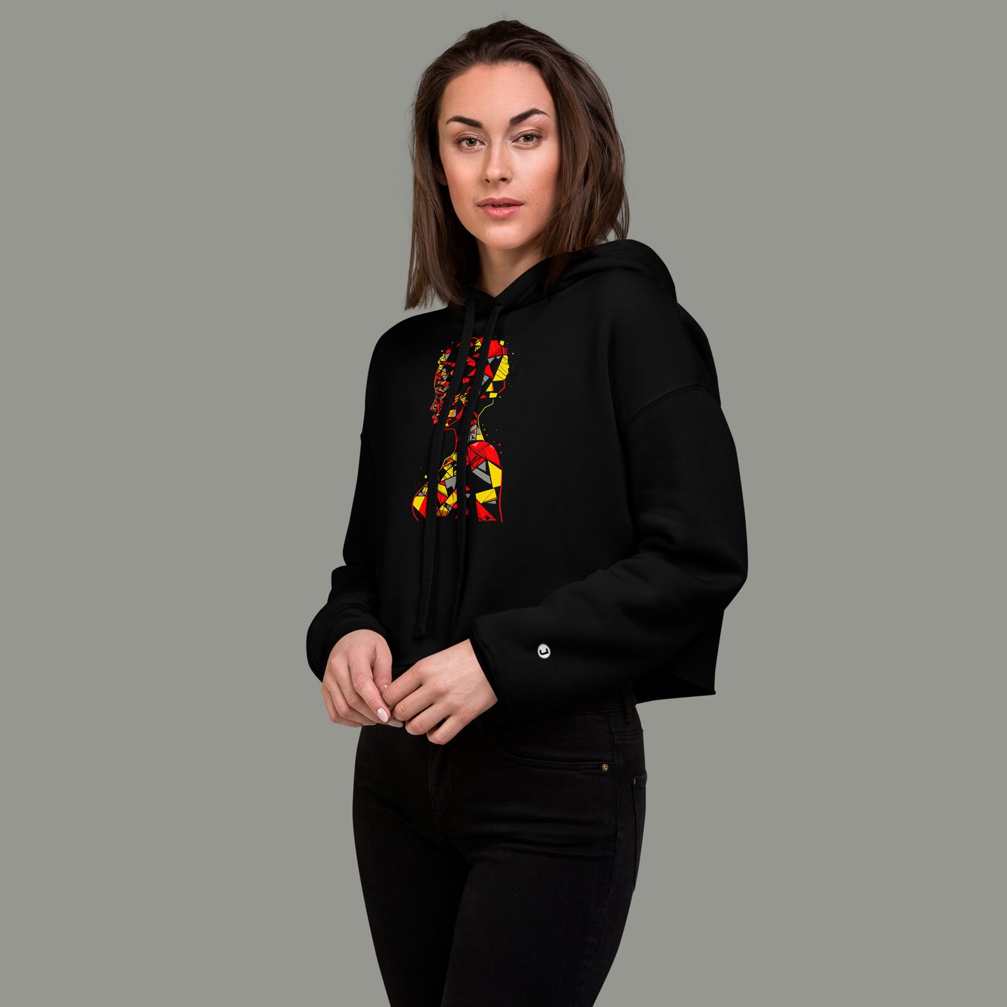 Facets of Femininity Women's Cropped Hoodie