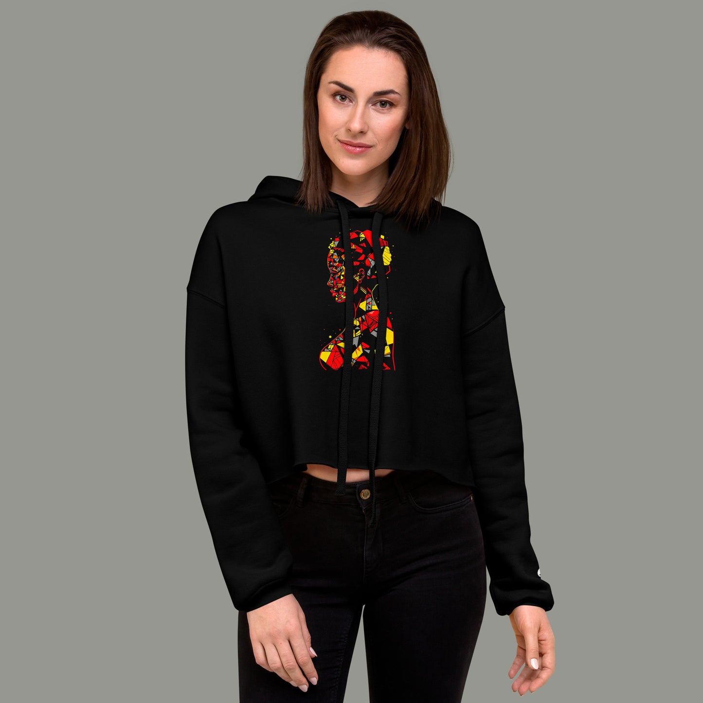 Facets of Femininity Women's Cropped Hoodie