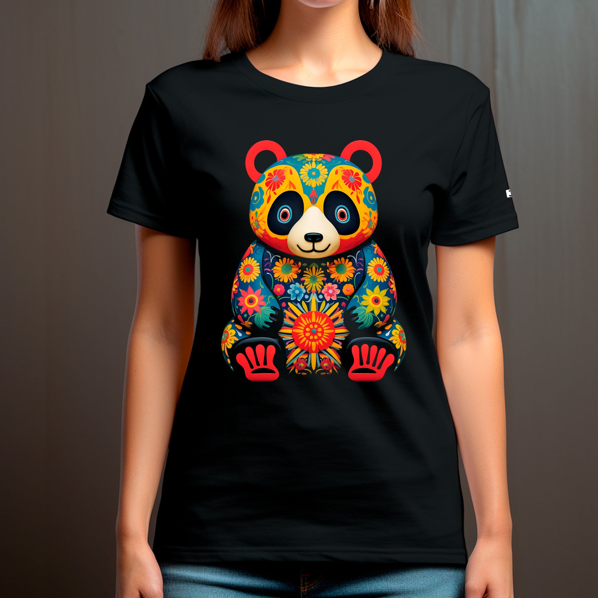 female model wearing Bamboo Melodies Unisex t-shirt