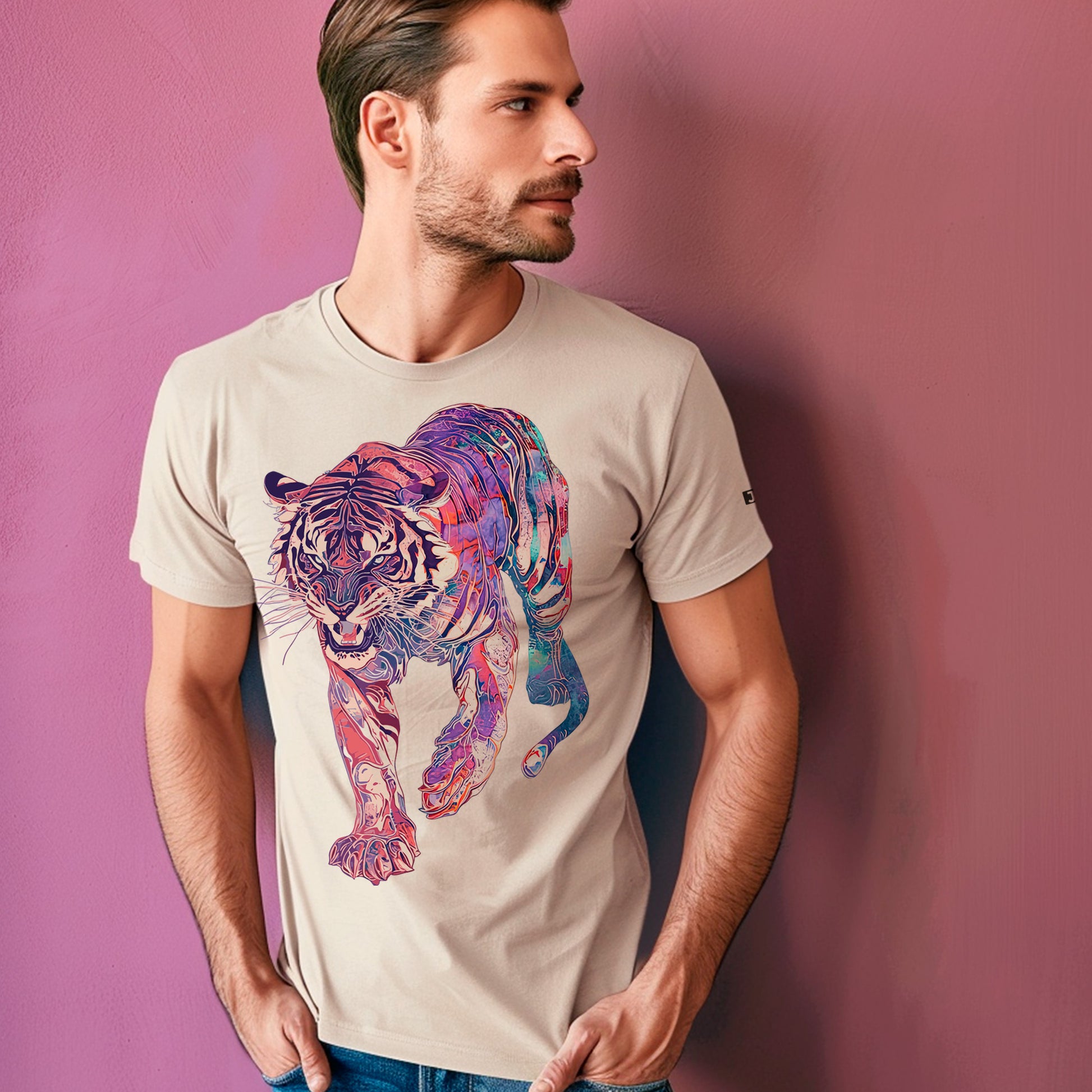 male model wearing Scion Shadow Unisex t-shirt