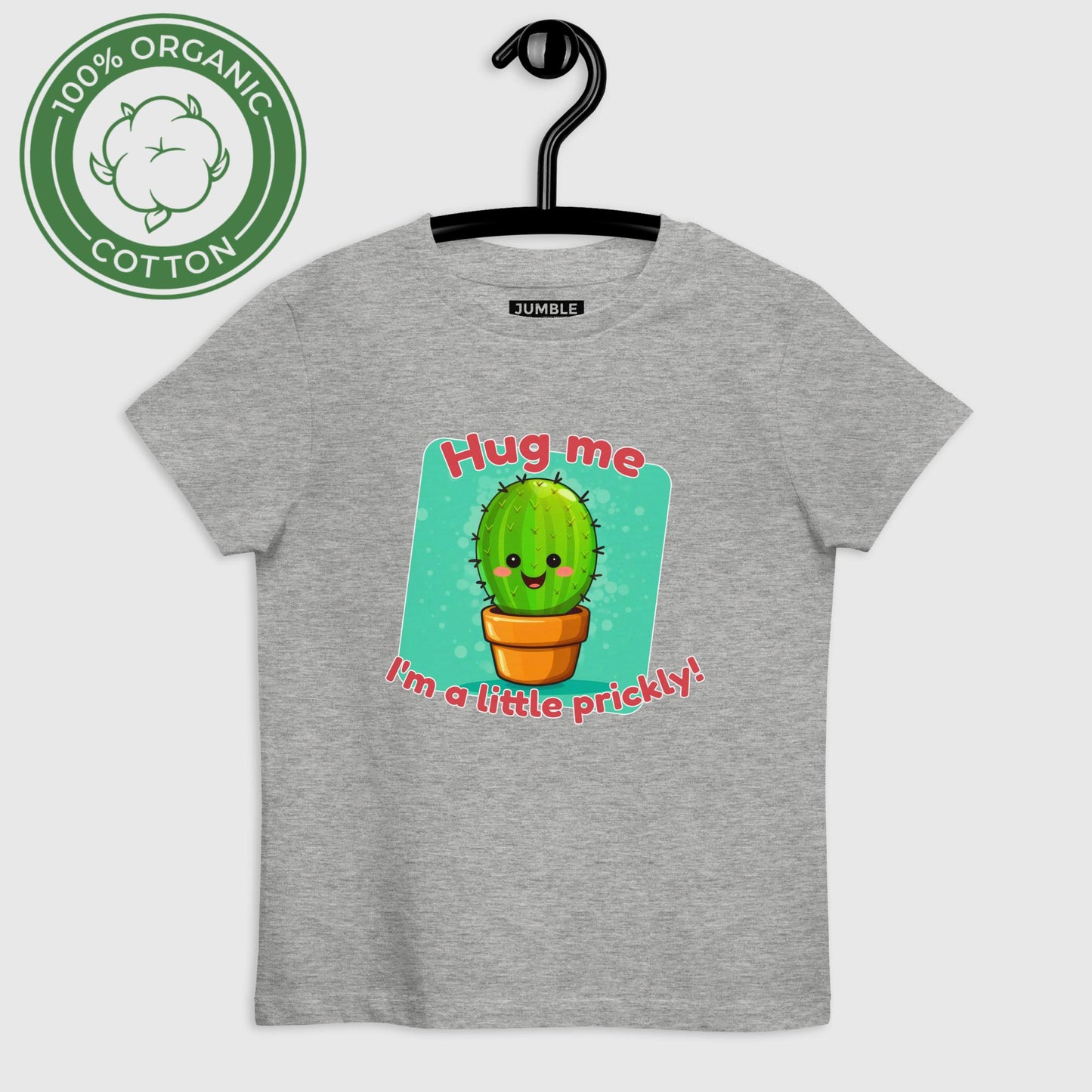 Hug me Cactus Organic cotton kids t-shirt