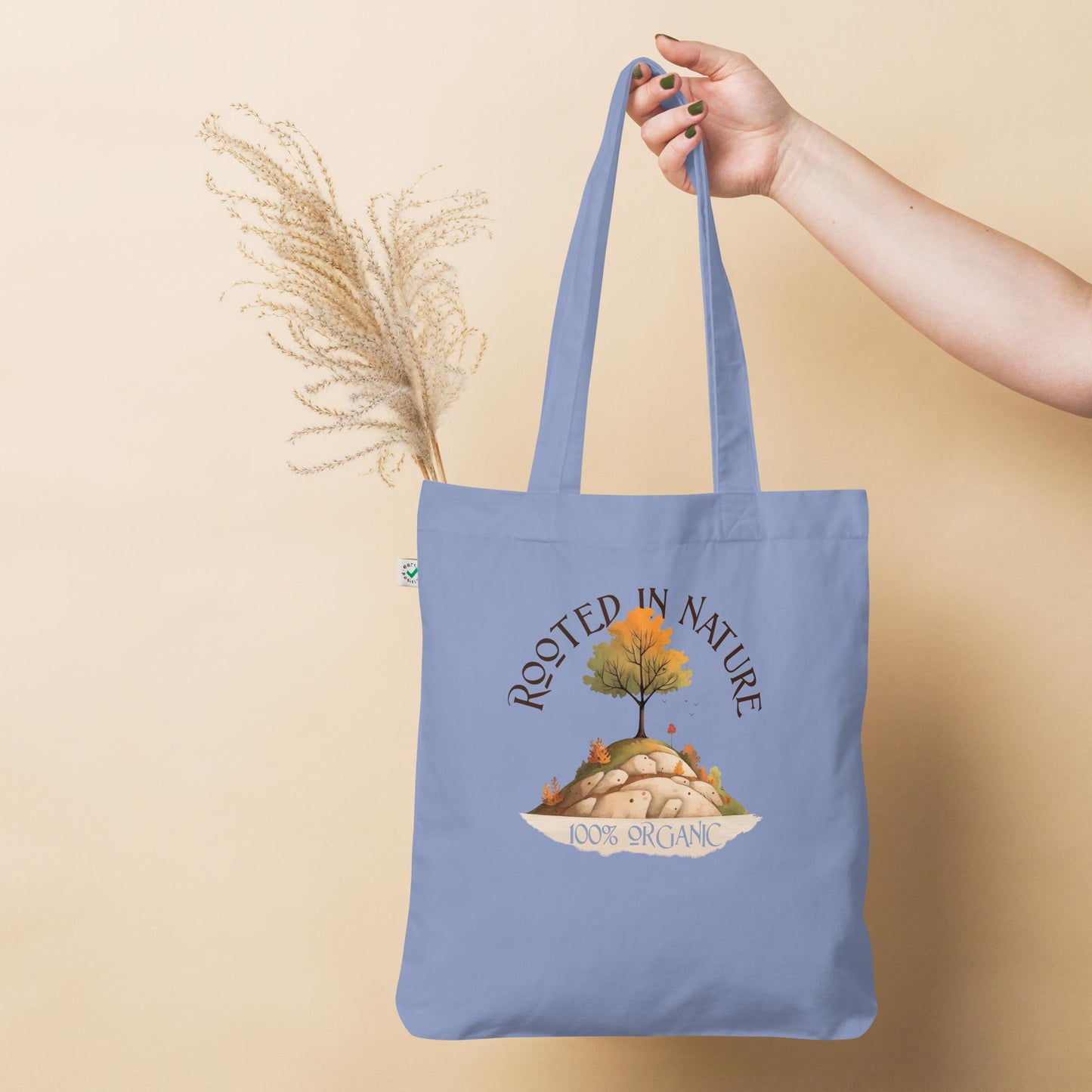 Rooted In Nature Organic fashion tote bag