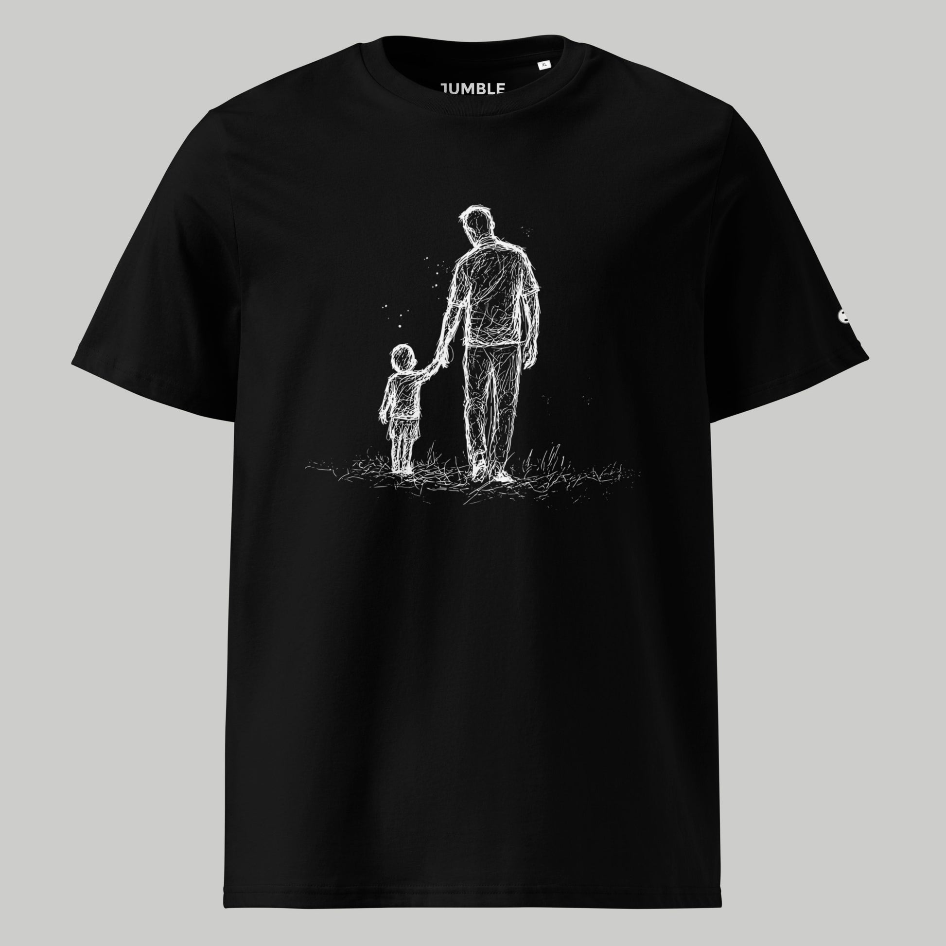 black In His Steps Premium Unisex organic cotton t-shirt