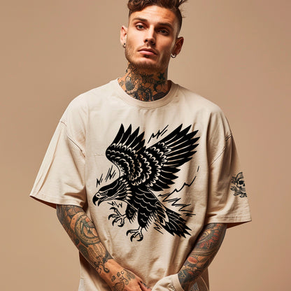 Thunderbird Oversized faded t-shirt