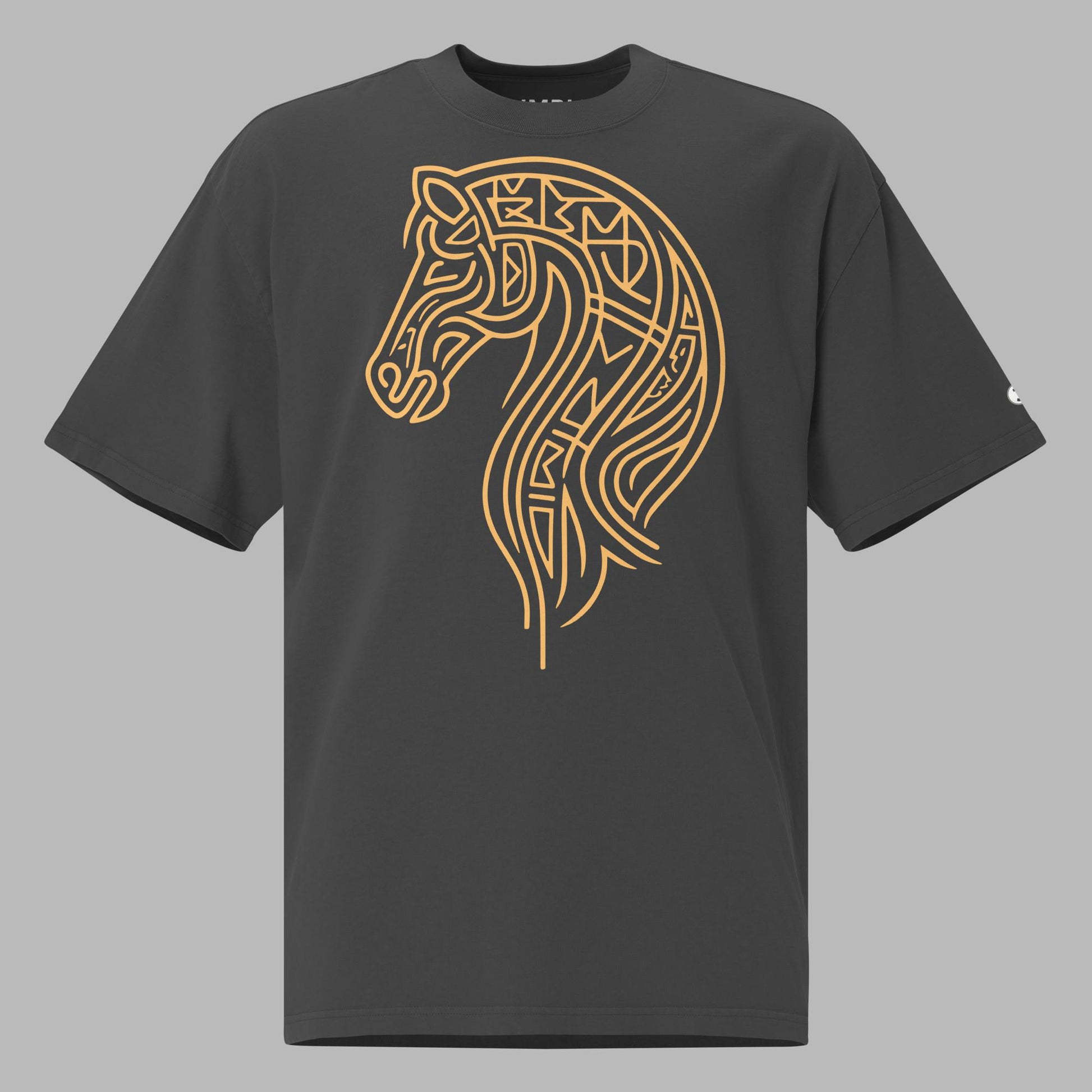 Golden Steed Oversized faded t-shirt