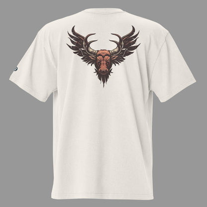 Devine Horns Oversized faded t-shirt (back print)